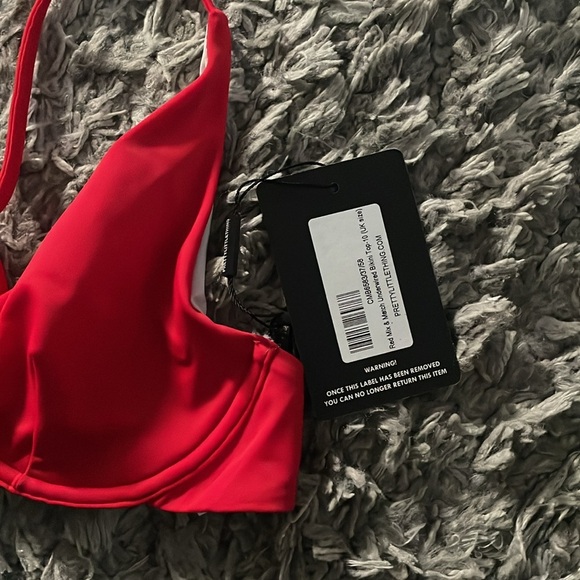 Red Bathing Suit top - Picture 2 of 4